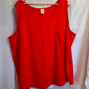 NWOT Red Plus size 4X Tank Top